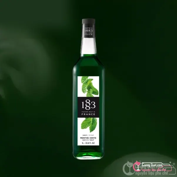 1883 Siro Bạc Hà Xanh 1L, Chai 1L, thùng 6