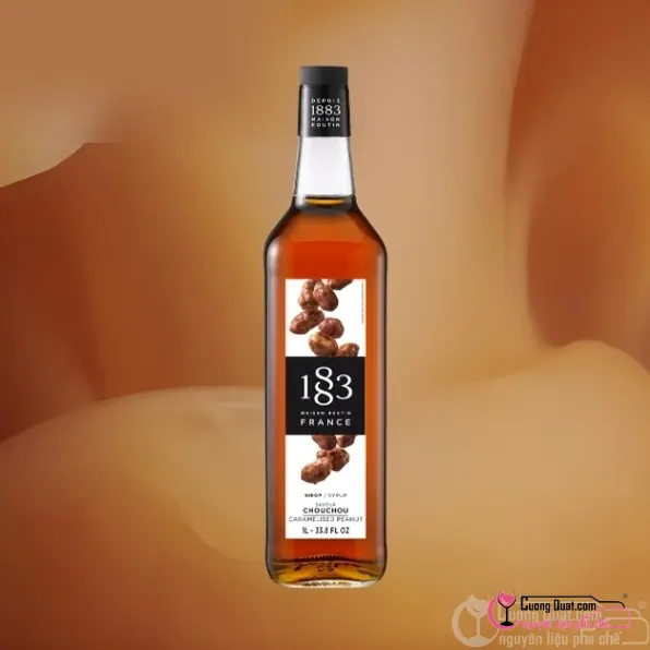 1883 Siro Đậu Phộng Caramel 1L, Chai 1L, thùng 6