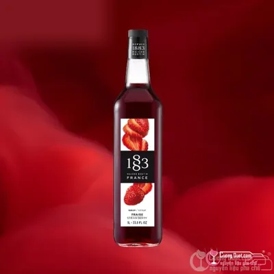 1883 Siro Dâu Tây 1L, Chai 1L, thùng 6