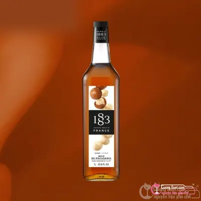 1883 Siro Hạt Mắc Ca 1L, Chai 1L, thùng 6