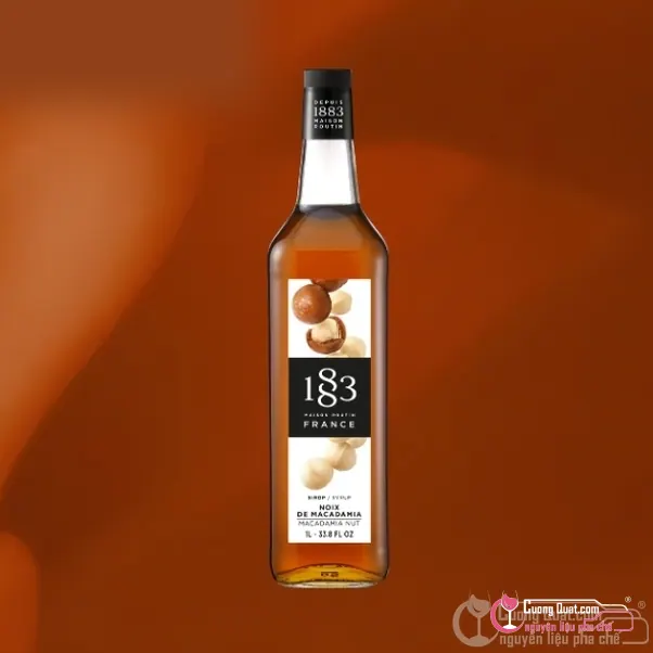 1883 Siro Hạt Mắc Ca 1L, Chai 1L, thùng 6