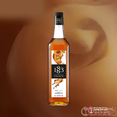 1883 Siro Hạt Mơ Amaretto 1L, Chai 1L, thùng 6