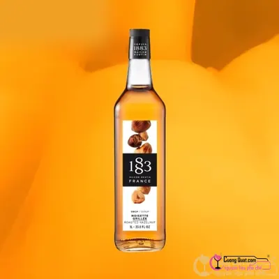 1883 Siro Hạt Phỉ Nướng 1L, Chai 1L, thùng 6
