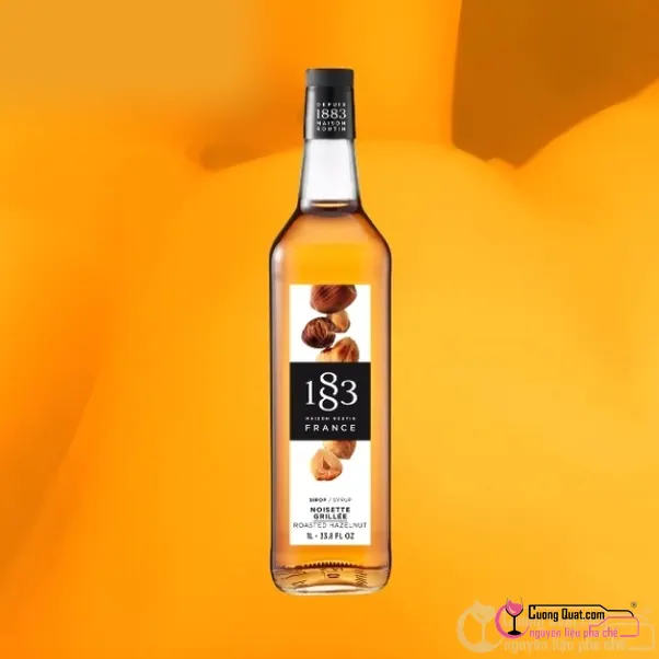 1883 Siro Hạt Phỉ Nướng 1L, Chai 1L, thùng 6