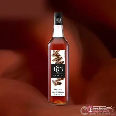 1883 Siro Kẹo Bơ Đường Toffee Crunch 1L, Chai 1L, thùng 6