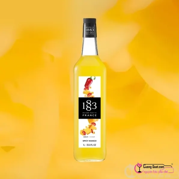 1883 Siro Xoài Cay Spicy Mango 1L, Chai 1L, thùng 6