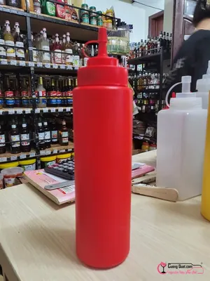 Bình Đựng Sữa Đường Sirô 450ml (Đỏ), Cái 450ml