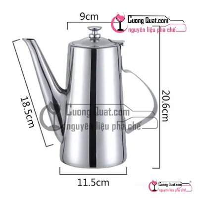 Bình Rót Trà/Cafe Inox 2L, Cái 2L
