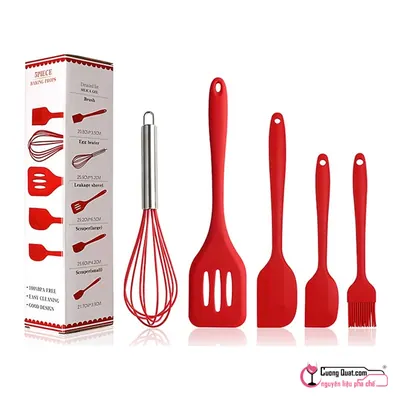 Bộ Dụng Cụ Làm Bánh Silicon 5 Món, Cái