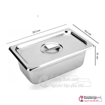 Bộ Khay và Nắp Inox 1/4, Cái