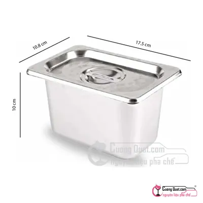 Bộ Khay và Nắp Inox 1/9, Cái