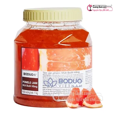 Boduo Bưởi Hồng 1kg, Hộp 1kg, thùng 12
