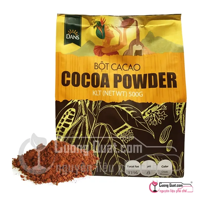 Bột Ca Cao Dans 500g, Gói 500g, thùng 30