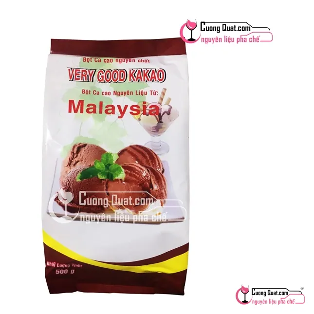 Bột Ca Cao Malaysia 500g, Gói 500g, thùng 20