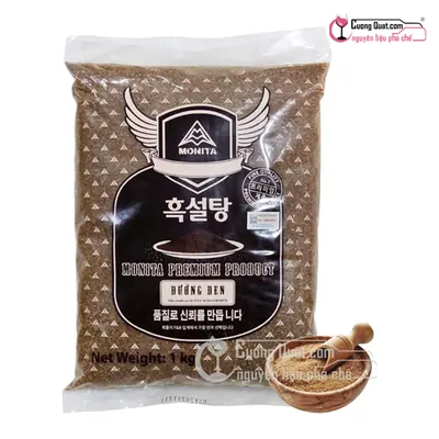 Bột Đường Đen Seoul Monita 1kg, Gói 1kg, thùng 16