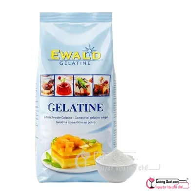 Bột Gelatine Ewald 1kg, Gói 1kg, thùng 12