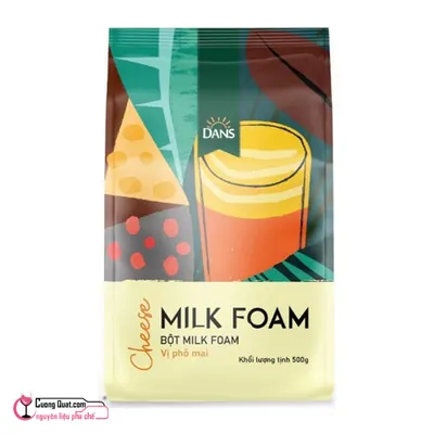 Bột Màng Sữa Muối Phô Mai Dans 500g, Gói 500g, thùng 16