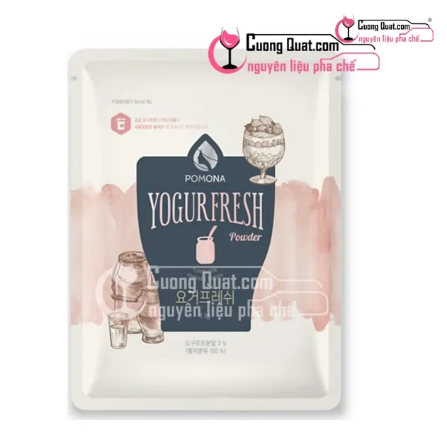 Bột Yogurt Pomona 1kg, Gói 1kg, thùng 12