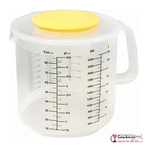 Ca Nhựa Đánh Trứng & Kem Có Nắp 2.5L, Cái 2.5L