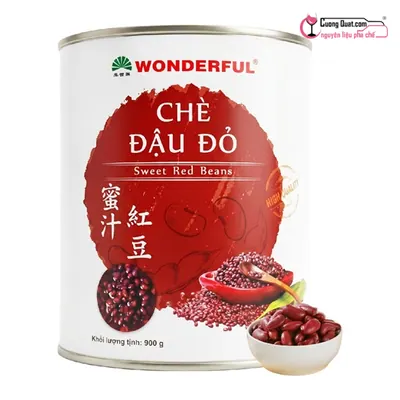 Chè Đậu Đỏ Wonderful 900g, Hộp 900g, thùng 12