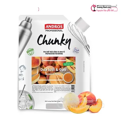 Chunky Dưa Lưới Đào 1kg, Gói 1kg, thùng 8