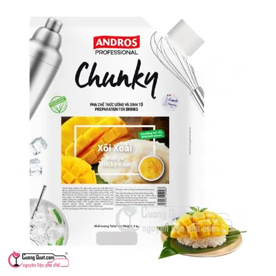 Chunky Xôi Xoài 1kg, Gói 1kg, thùng 8