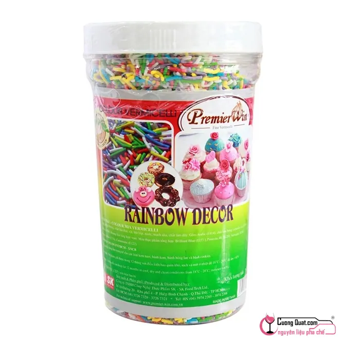 Cốm Win Cầu Vồng 500g, Hộp 500g, thùng 20
