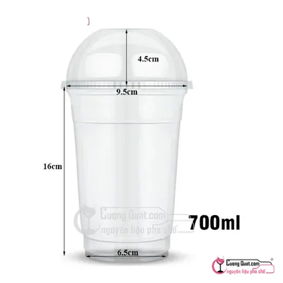 Combo 50 Ly+50 Nắp Cầu 700ml, 1Cây 50