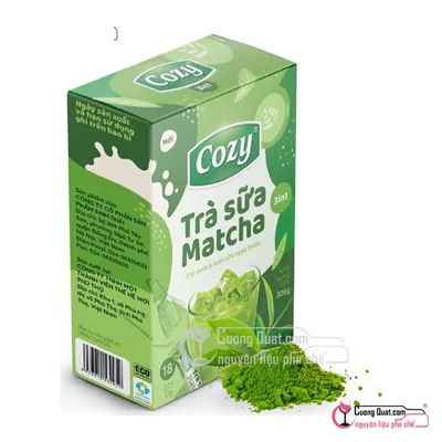 Cozy Trà Hòa Tan Matcha 306g, Hộp 306g, thùng 30