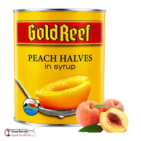 Đào Ngâm GoldReef 825g, Hộp 825g, thùng 12