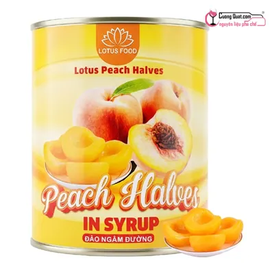 Đào Ngâm Lotus 820g, Hộp 820g, thùng 12