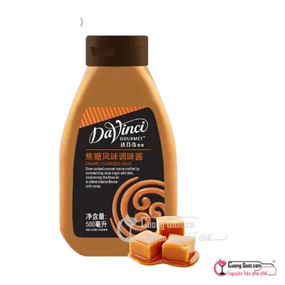 Davinci Sốt Caramel 500ml, Chai 500ml, thùng 12