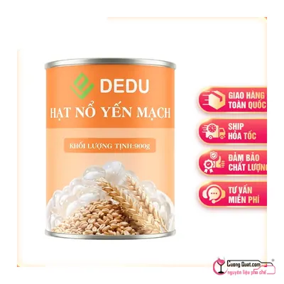 Dedu Hạt Nổ Yến Mạch 900g, Hộp 900g, thùng 12