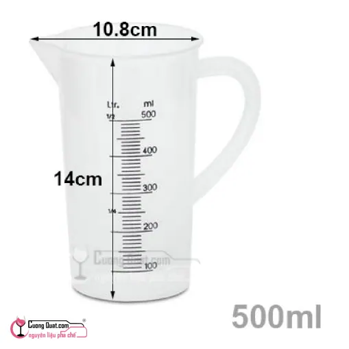 Đong Nhựa Cao Cấp Chịu Nhiệt Tốt 500ml, Cái 500ml