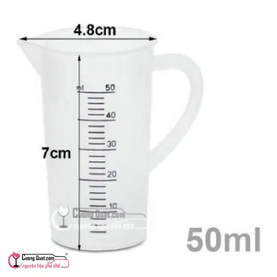 Đong Nhựa Cao Cấp Chịu Nhiệt Tốt 50ml, Cái 50ml