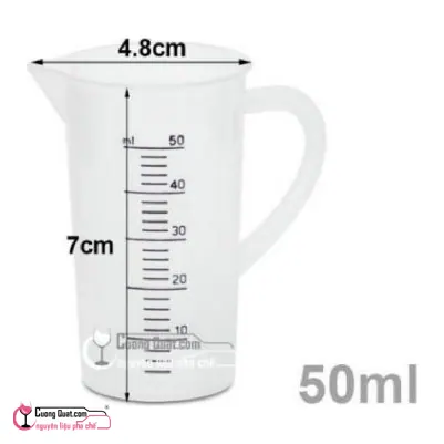 Đong Nhựa Cao Cấp Chịu Nhiệt Tốt 50ml, Cái 50ml