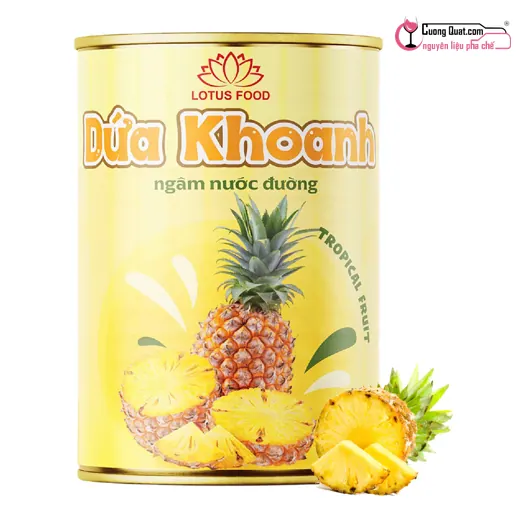 Dứa Khoanh Ngâm Lotus 560g, Lon 560g, thùng 12