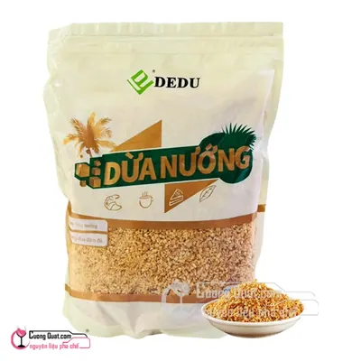 Dừa Nướng Dedu 500g, Gói 500g, thùng 30
