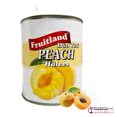 Fruitland Đào Ngâm Nước Đường 820g, Hộp 820g, thùng 12