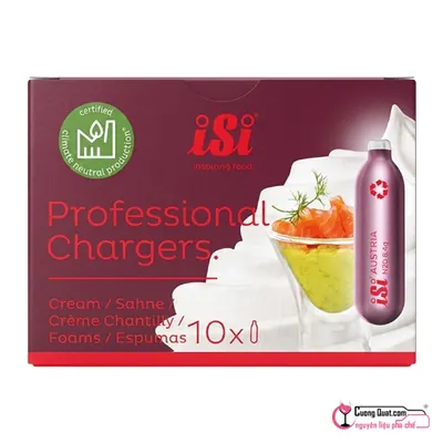 Gas ISI Làm KEM 100g (Hộp 10 viên), Hộp 100g, thùng 36