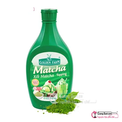 GDF Sốt Matcha 1.2kg, Chai 1.2kg, thùng 12