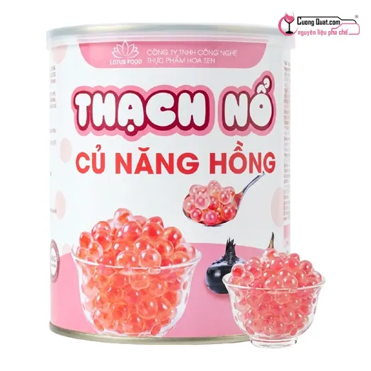 Hạt Nổ Củ Năng Hồng Lotus 900g, Hộp 900g, thùng 12