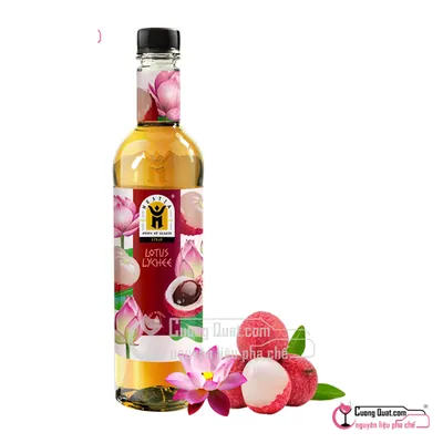Hestia Siro Vải Sen 750ml, Chai 750ml, thùng 12