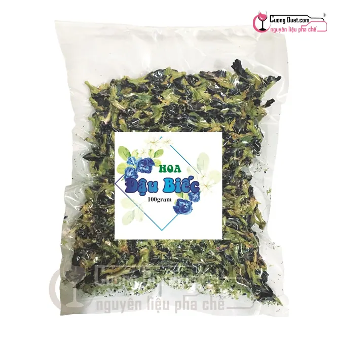 Hoa Đậu Biếc Khô 100g, Gói 100g