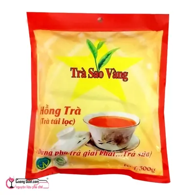 Hồng Trà Túi Lọc Sao Vàng 300g, Gói 300g