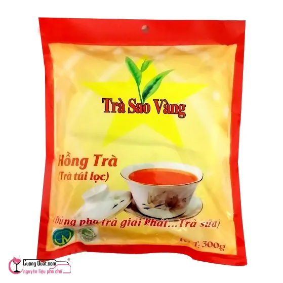 Hồng Trà Túi Lọc Sao Vàng 300g, Gói 300g