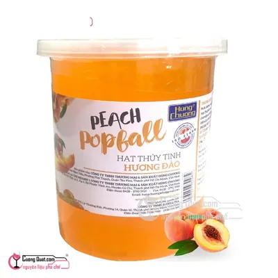 Hùng Chương Thủy Tinh 1kg Đào, Hủ 1kg, thùng 12