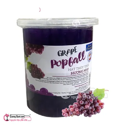 Hùng Chương Thủy Tinh 1kg Nho Đen, Hủ 1kg, thùng 12