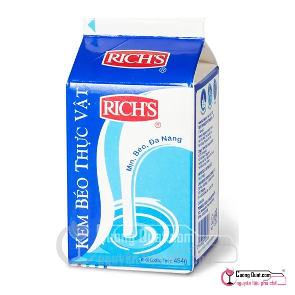 Kem Béo Rich's lùn 454g, Hộp 454g, thùng 24