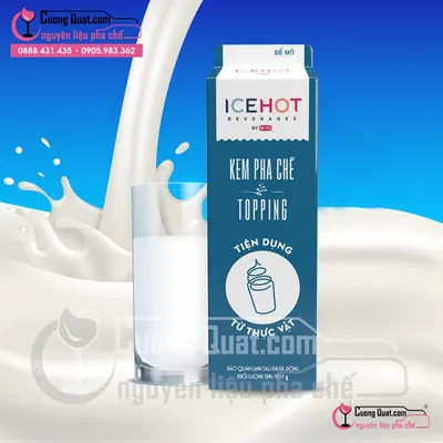 Kem Pha Chế Tiện Dụng Icehot 907g, Hộp 907g, thùng 12